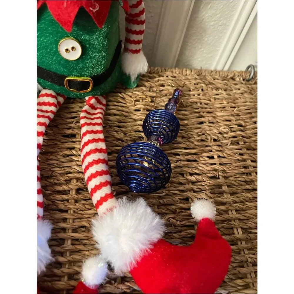 Elf Darling Christmas Shelf Sitters & Glass Blown Christmas Tree Ornaments